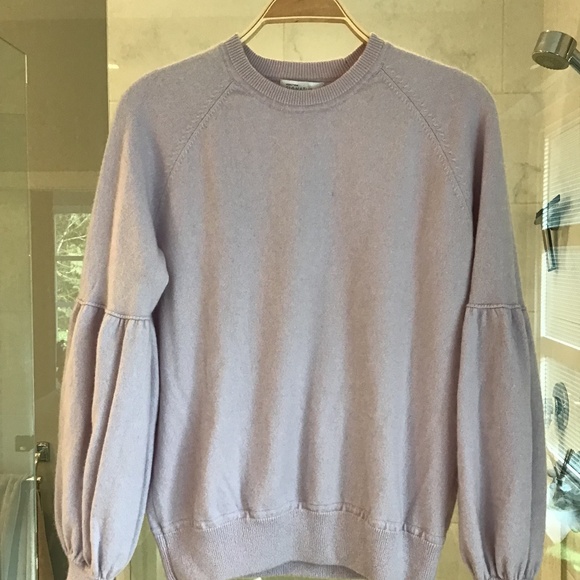 Nordstrom Signature Cashmere Balloon Sleeve Sweater - Picture 1 of 7